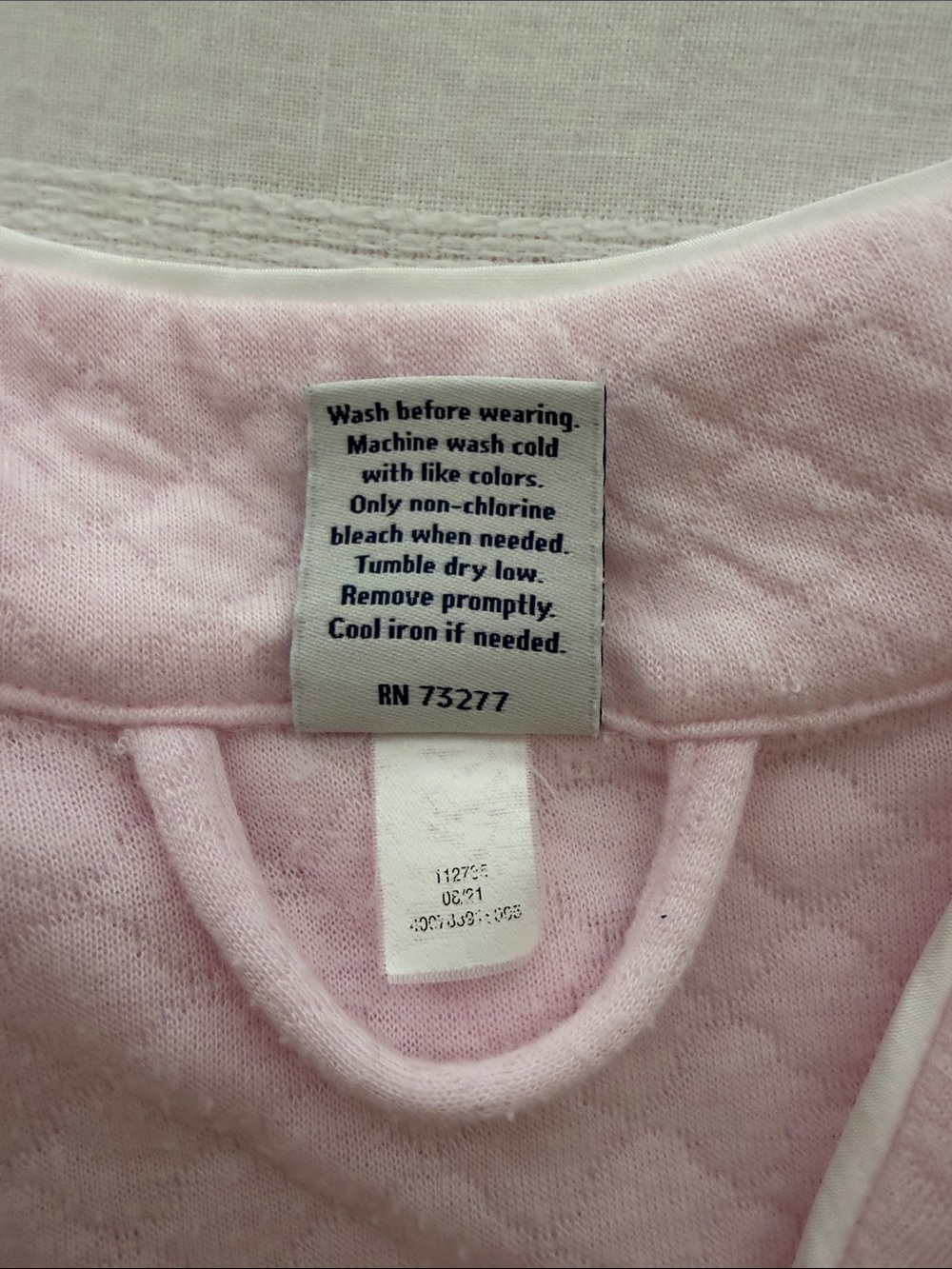 croft & barrow Light Pink Quilted Zip-Front Robe - Picture 4 of 4